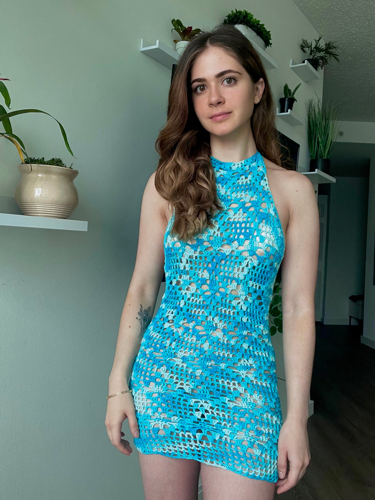 Modelo Crochê Vestido Palma