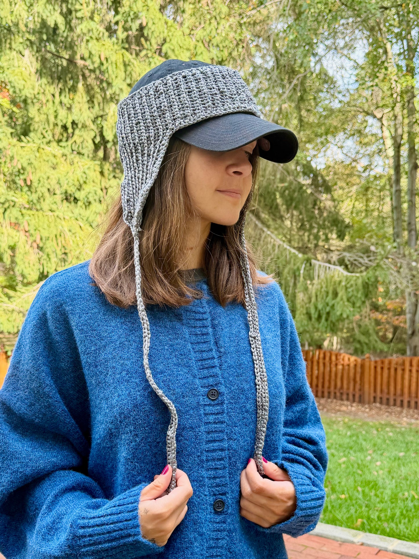 Winnie Baseball Cap Headband Crochet Pattern