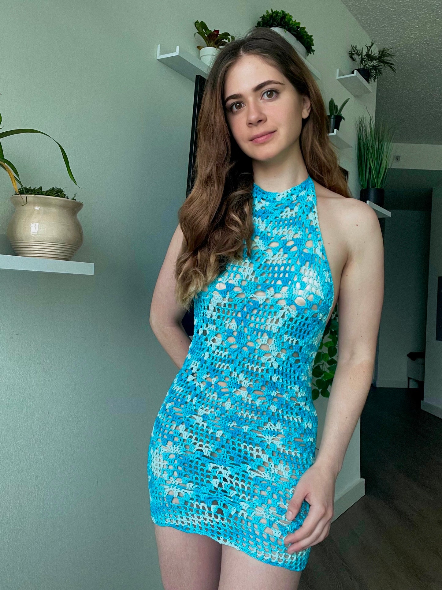 Modelo Crochê Vestido Palma