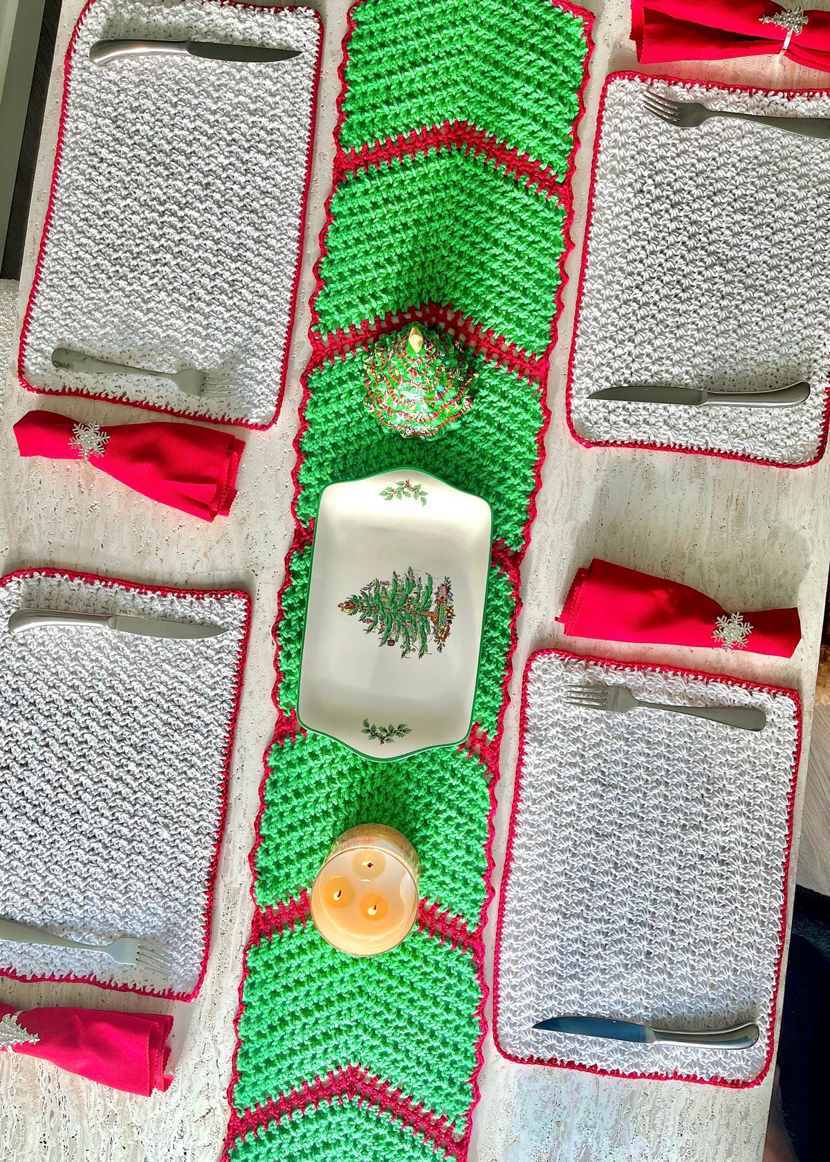 Festive Table Runner Crochet Pattern