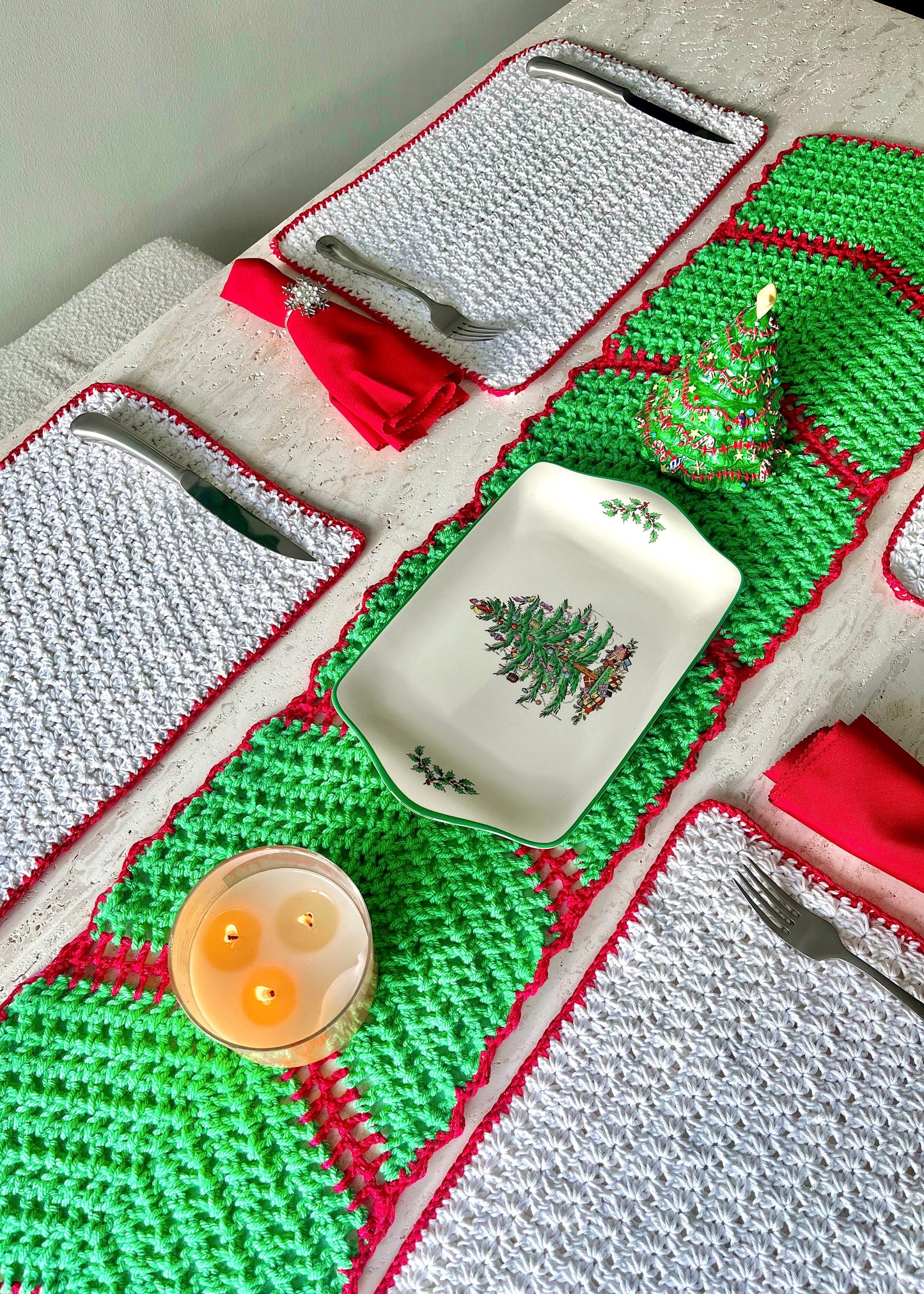 Snowflake Placemat Crochet Pattern