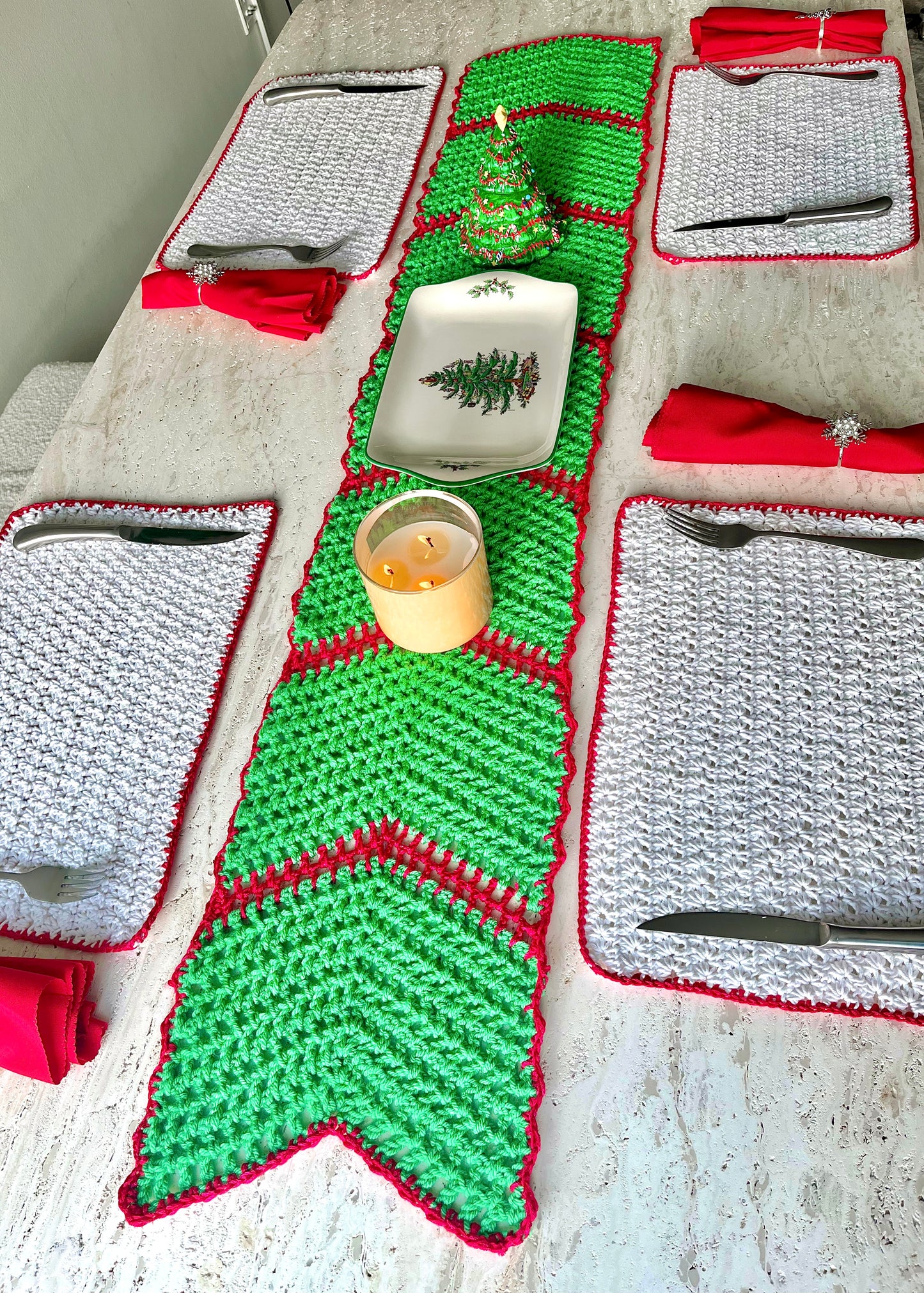 Festive Table Runner Crochet Pattern