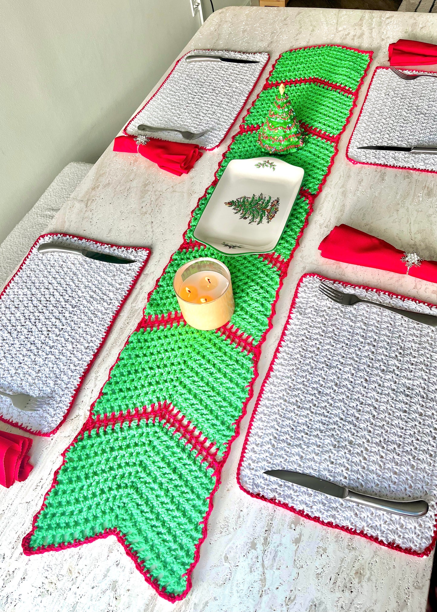 Festive Table Runner Crochet Pattern