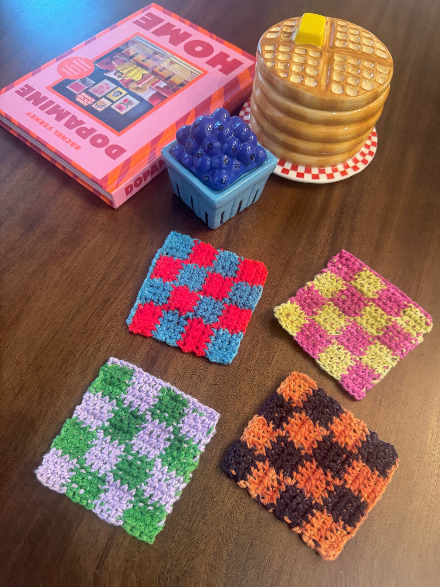 Checkerboard Coasters (set of 2)