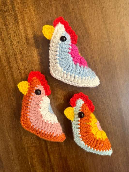 Granny Square Chicken Plushie