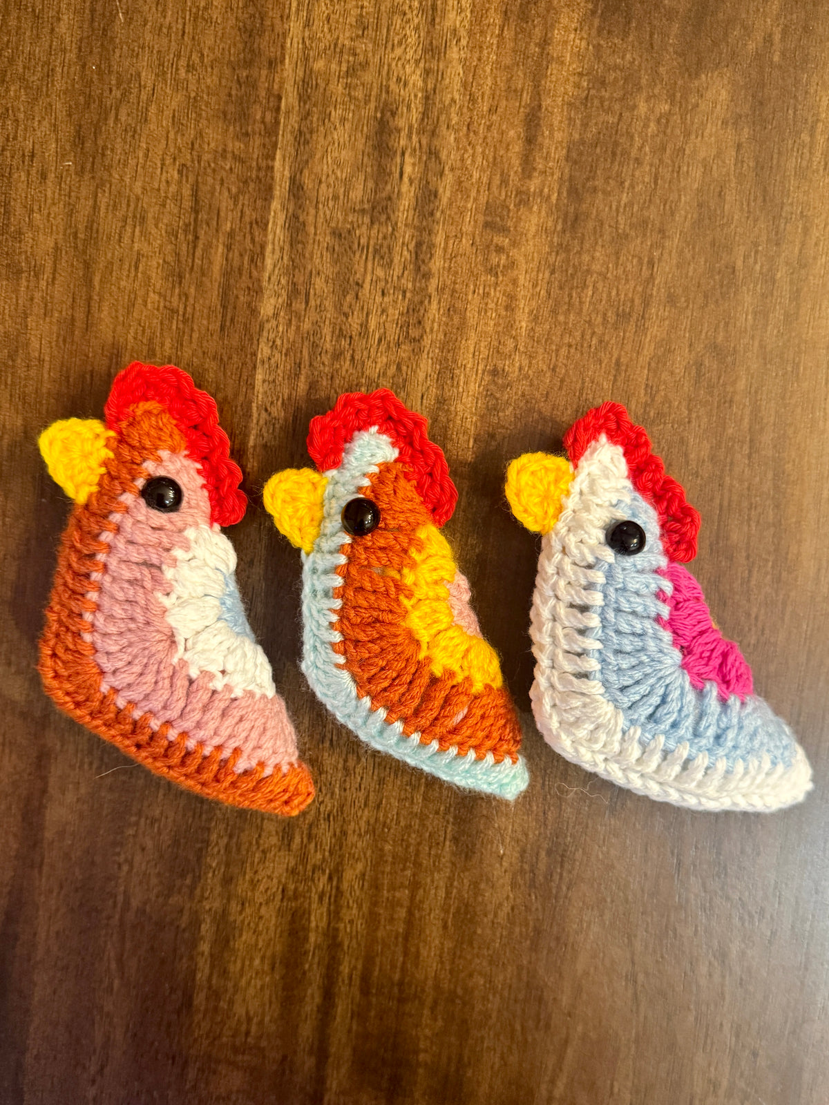 Granny Square Chicken Plushie
