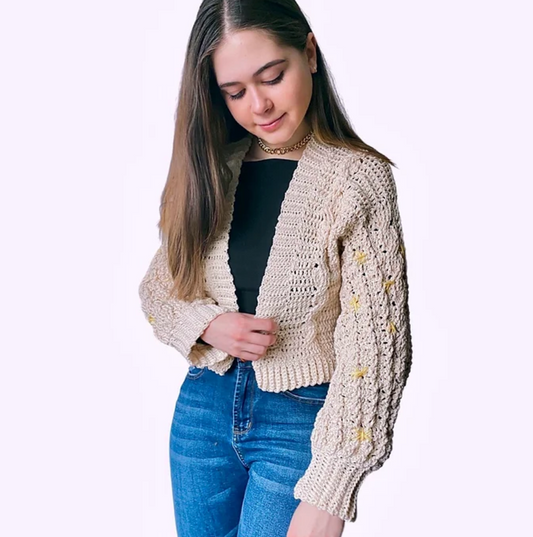 Padrão de crochê de suéter Malmo
