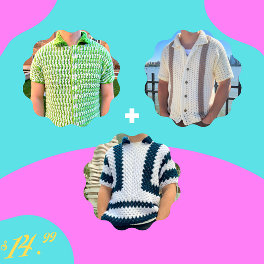 Men's Crochet Pattern Bundle