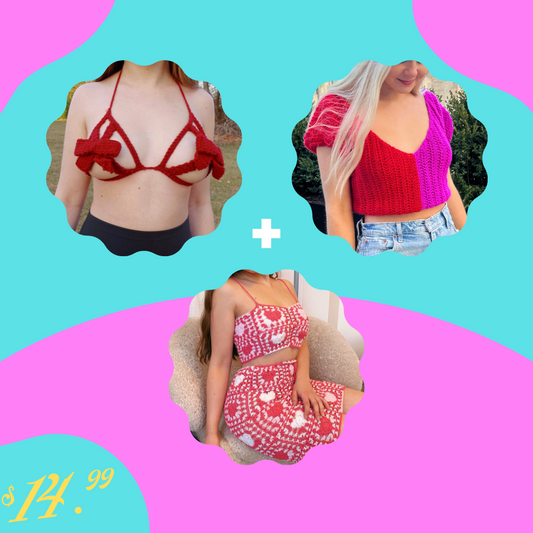 Galentine's Day Crochet Pattern Bundle